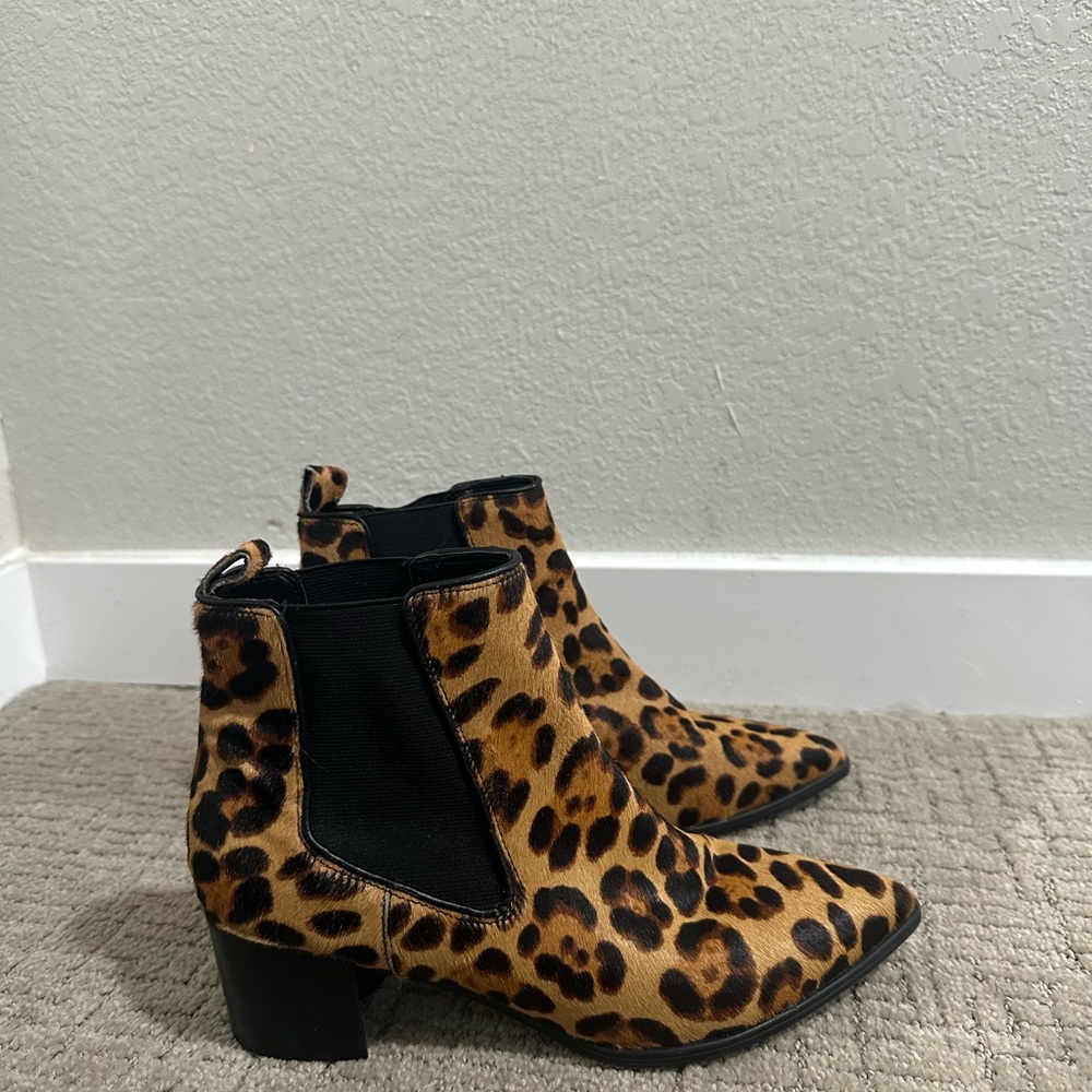 Nine West Animal Print Ankle Booties